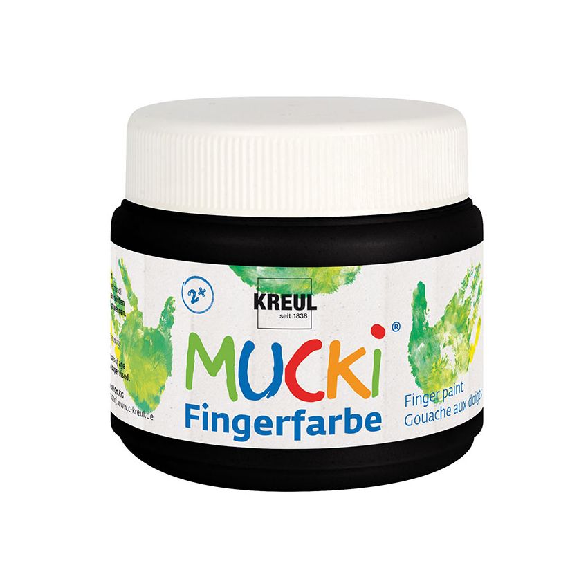 KREUL - MUCKI Fingerfarbe Schwarz, 150 ml