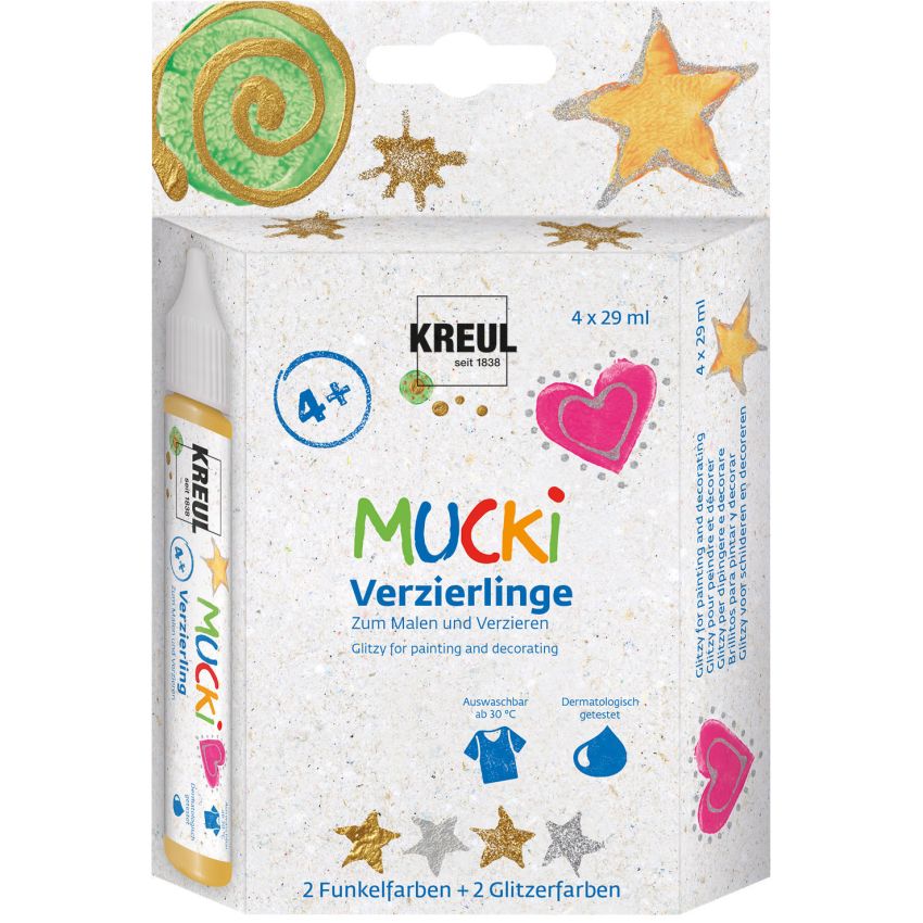 KREUL - MUCKI Verzierlinge 4er Set