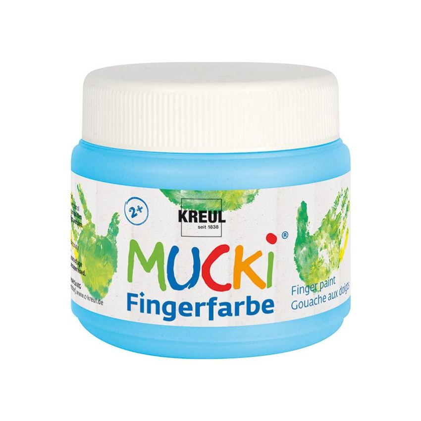 KREUL - MUCKI Fingerfarbe hellblau, 150 ml