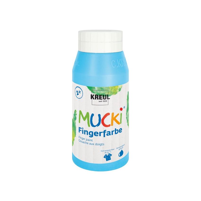 KREUL - MUCKI Fingerfarbe Hellblau, 750 ml
