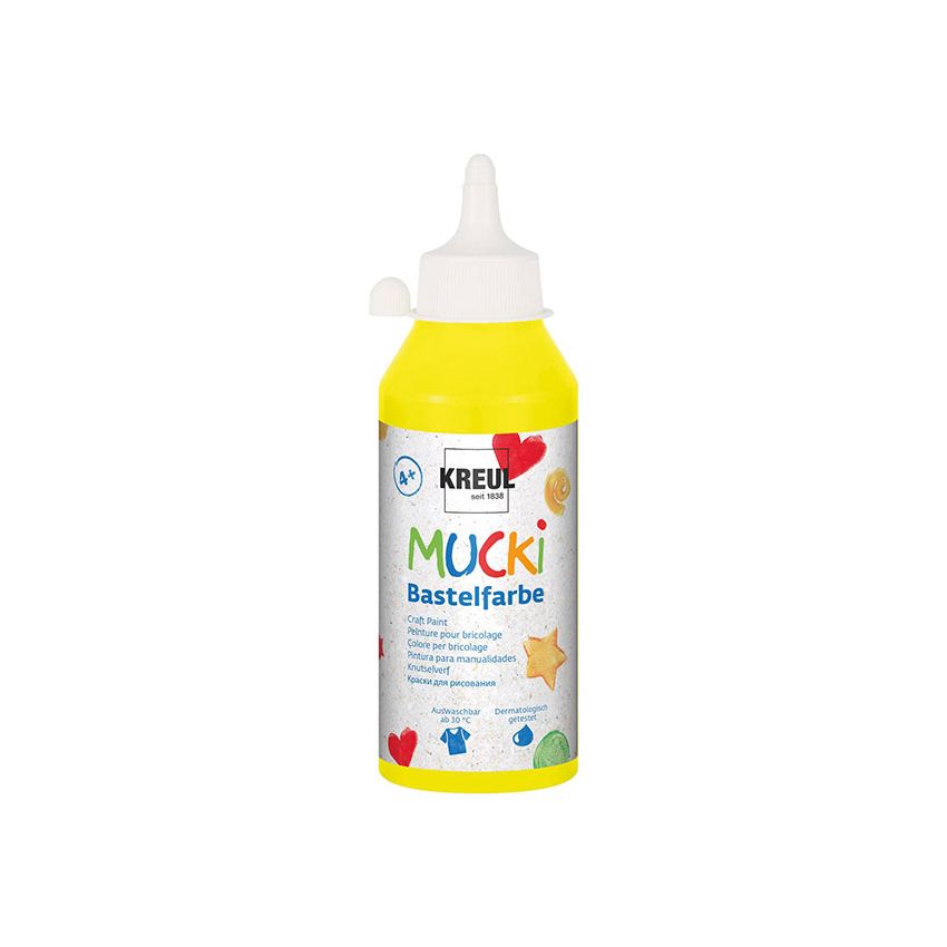 KREUL - MUCKI Bastelfarbe Gelb 250ml