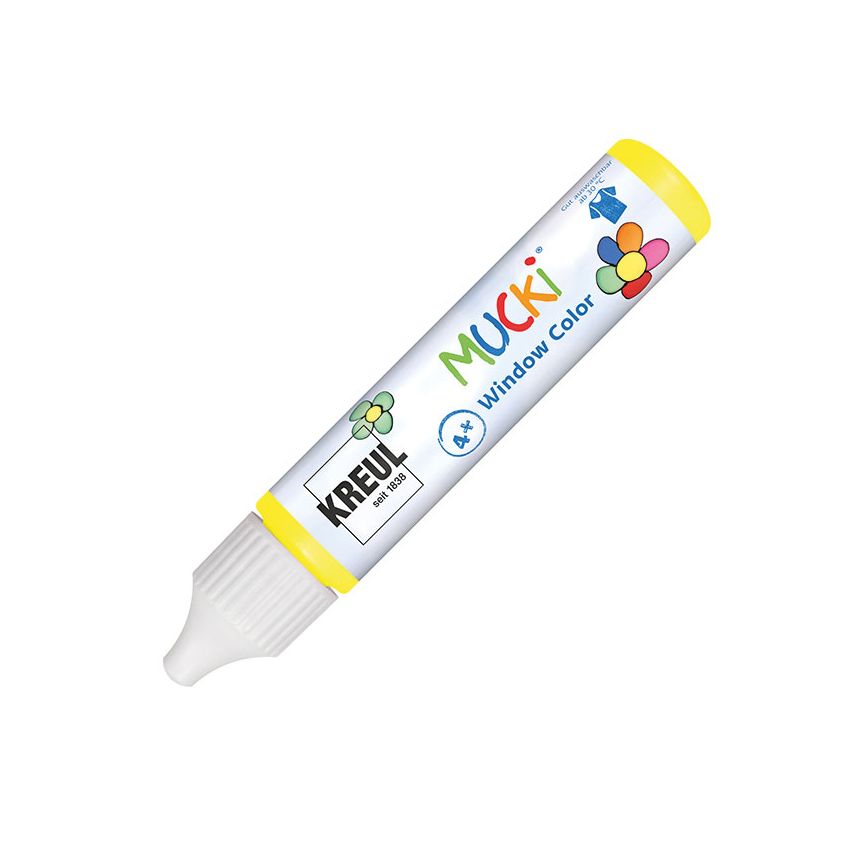 KREUL - MUCKI Window Color Pen gelb 29 ml