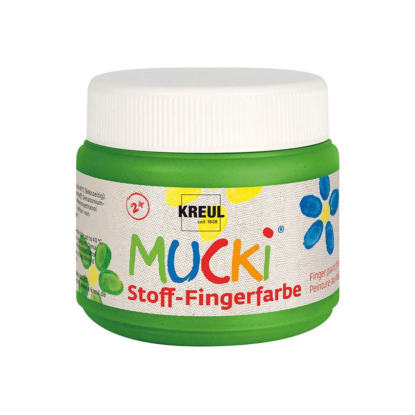 KREUL - MUCKI Stoff-Fingerfarbe grün, 150 ml