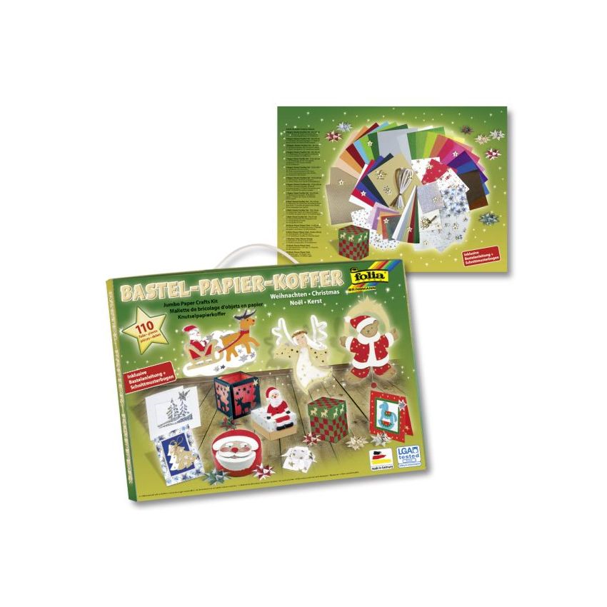 Folia - Bastelpapierkoffer 110-teilig