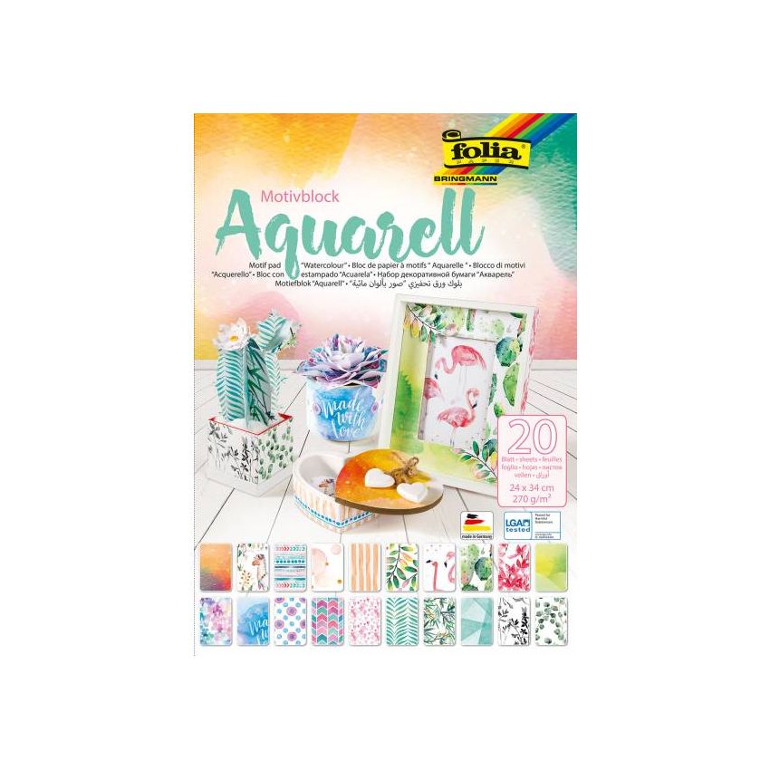 Folia - Motivblock Aquarell
