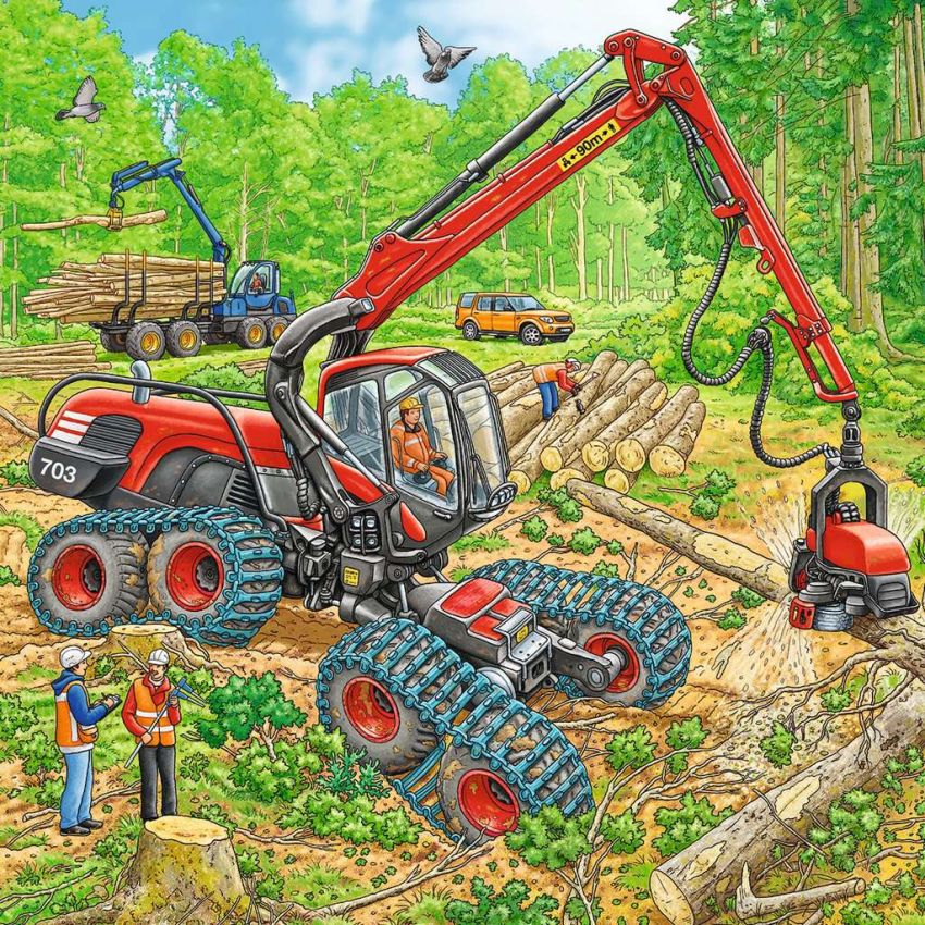 Ravensburger - Kinderpuzzle Große Maschinen