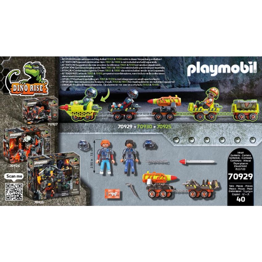 PLAYMOBIL® 70929 - Dino Mine Raketenkart