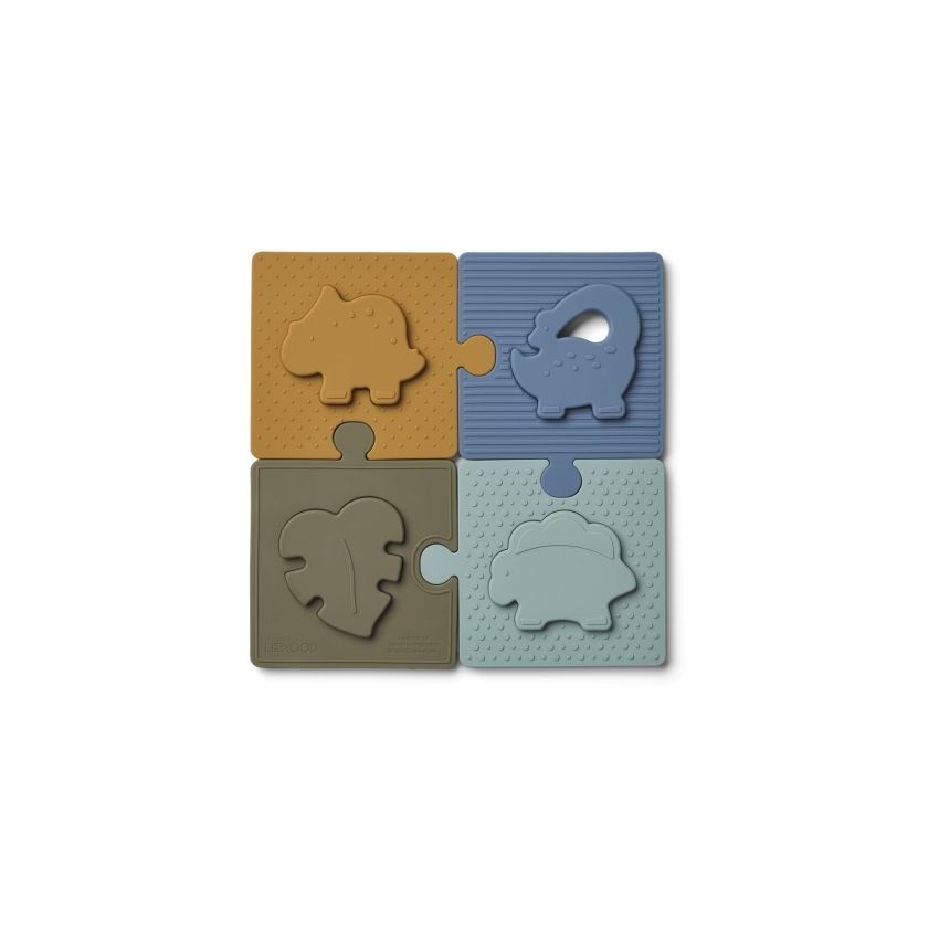 LIEWOOD - Bodil Motorik Puzzle Dino Blue Mix