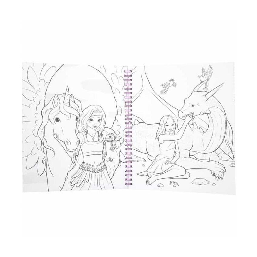 TOPModel - Malbuch mit Pailletten