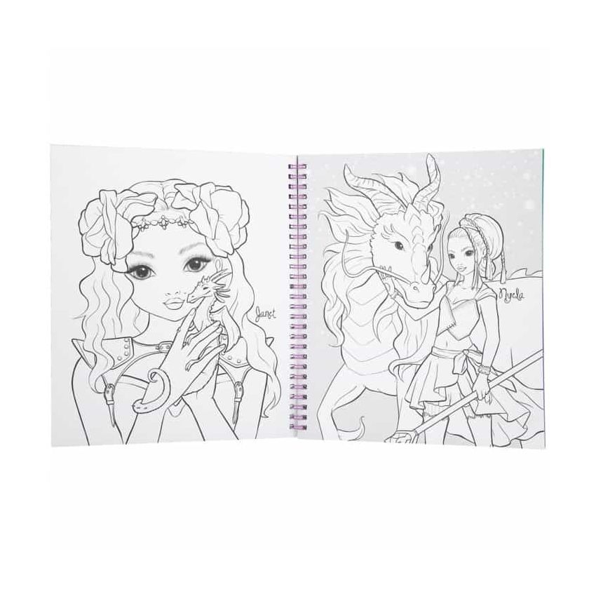 TOPModel - Malbuch mit Pailletten