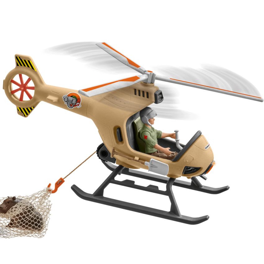 Schleich 42476 Wild Life - Helikopter Tierrettung