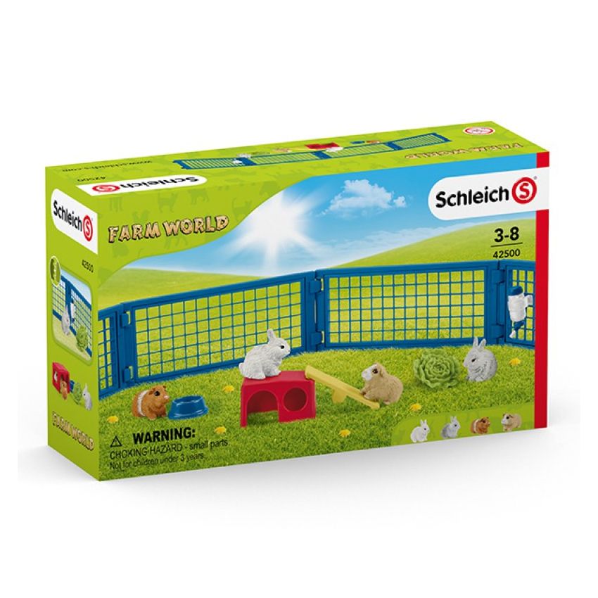 Schleich 42500 Farm World - Zuhause für Kaninchen und Meerschweinchen