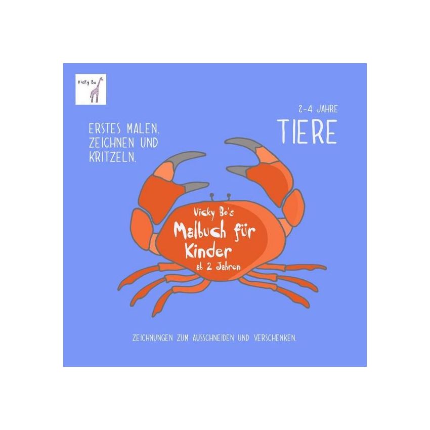 Vicky Bo Verlag - Malbuch Tiere ab 2 Jahre - Erstes Malen