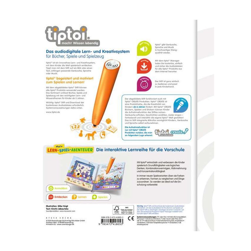 Ravensburger tiptoi® - Vorschulwissen (ohne Stift)