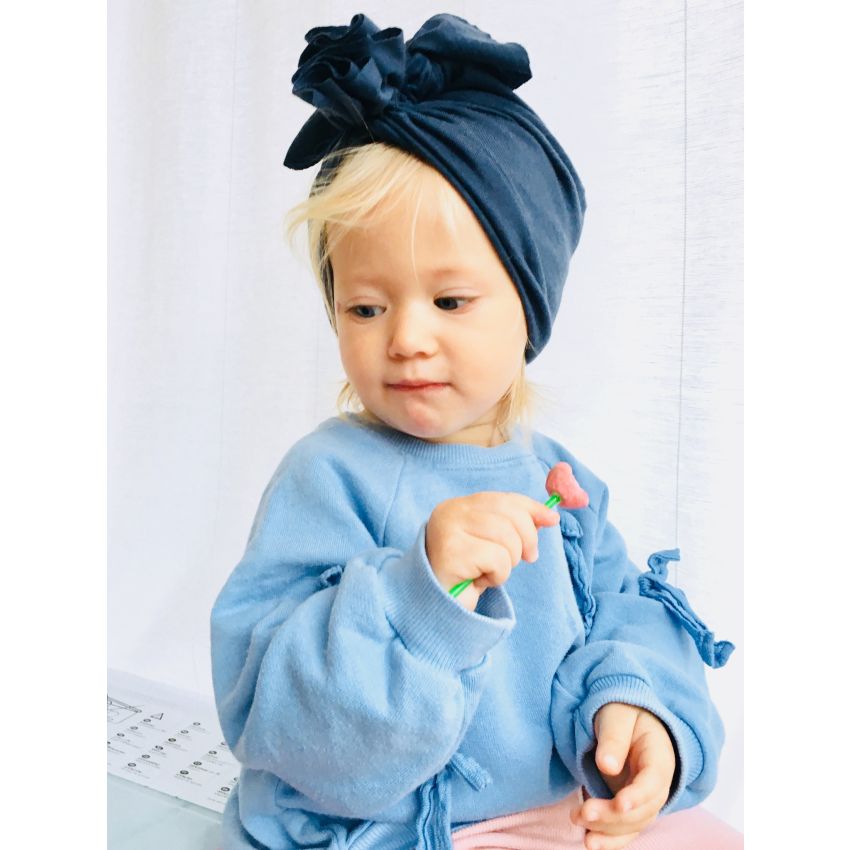 Looks by Luks -  Turban Merino Slate grey