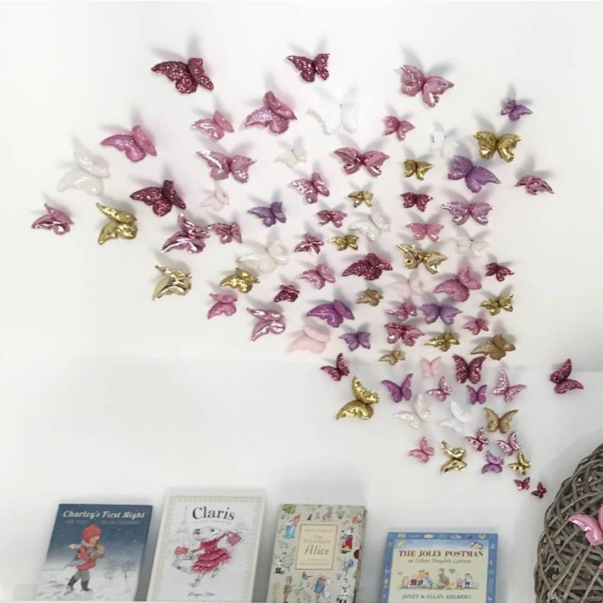 Little Custom Creations - Schmetterlingset Wanddeko Baby got Glam
