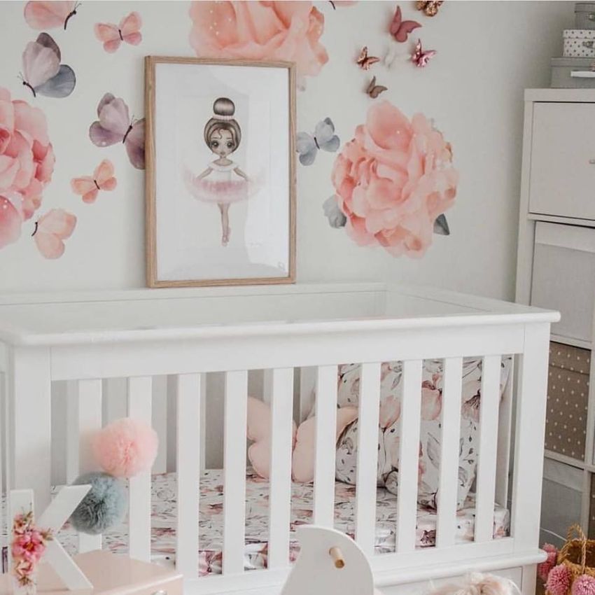 Little Custom Creations - Schmetterlingset Wanddeko Baby got Glam