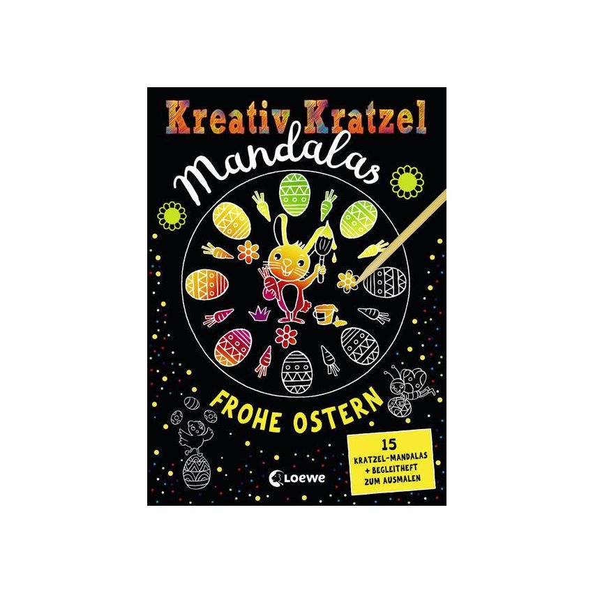 Loewe Verlag - Kreativ-Kratzel Mandalas - Frohe Ostern