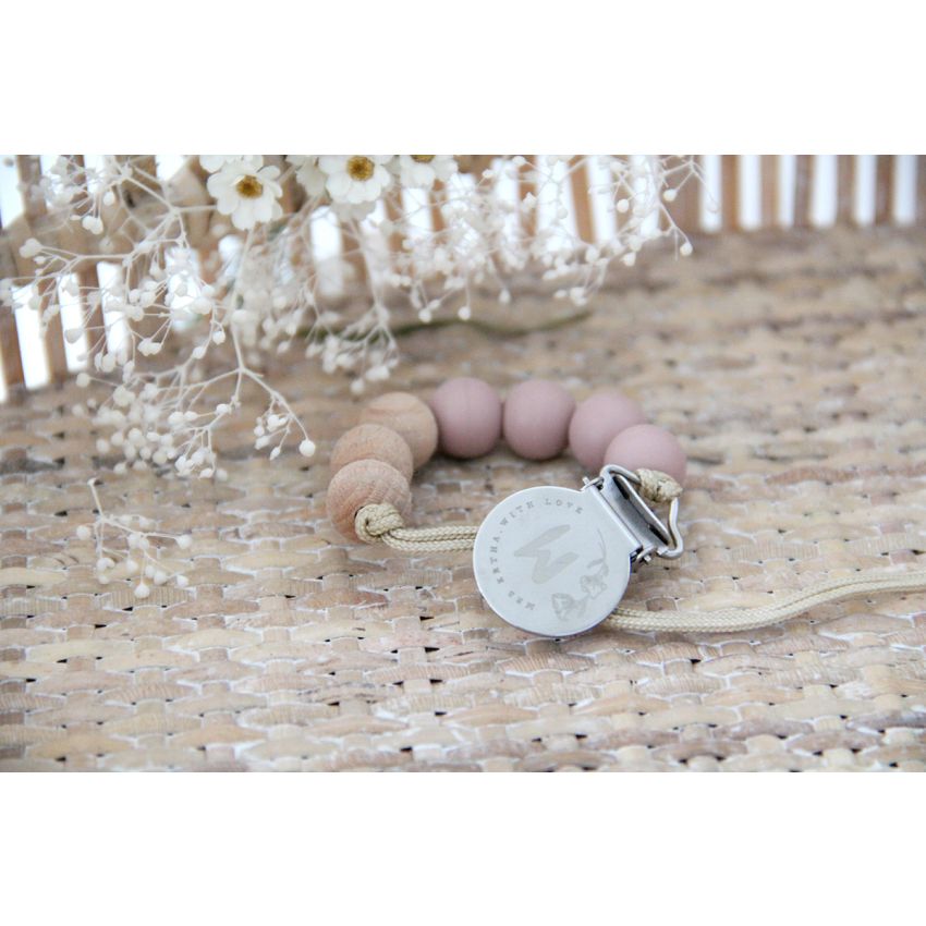 Mrs Ertha - Schnuller Clip Blush