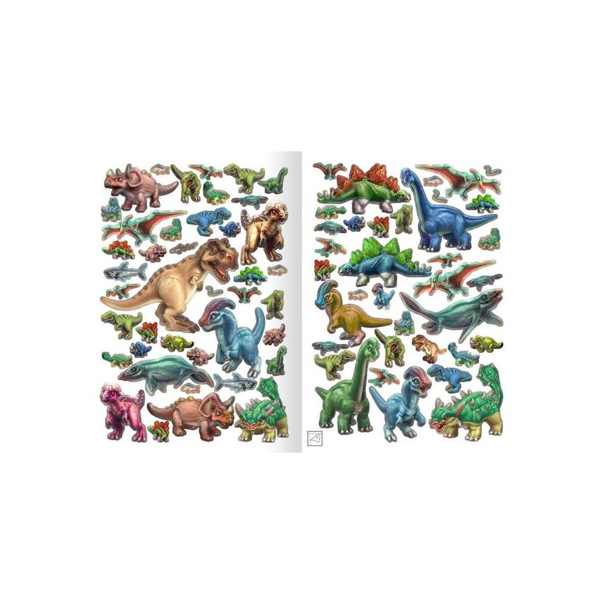 arsEdition - Wow! Das Metallic-Stickerbuch - Dino