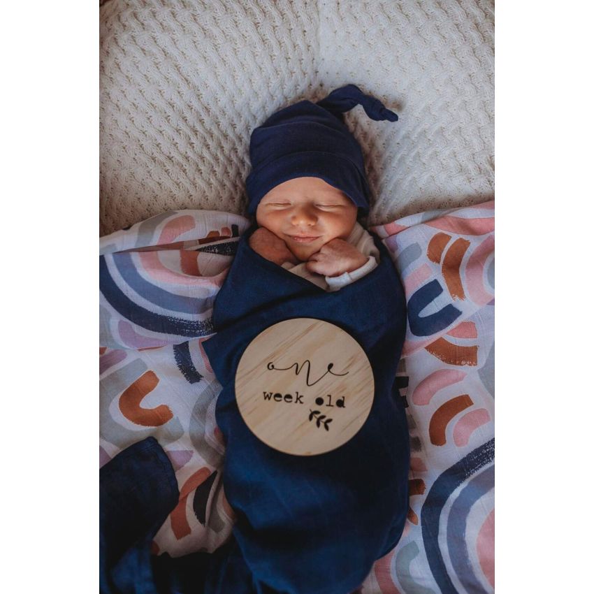 Snuggle Hunny - Newborn Beanie Navy