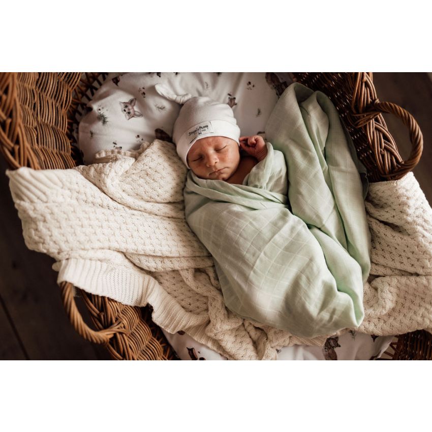Snuggle Hunny - Muslin Hellgrün