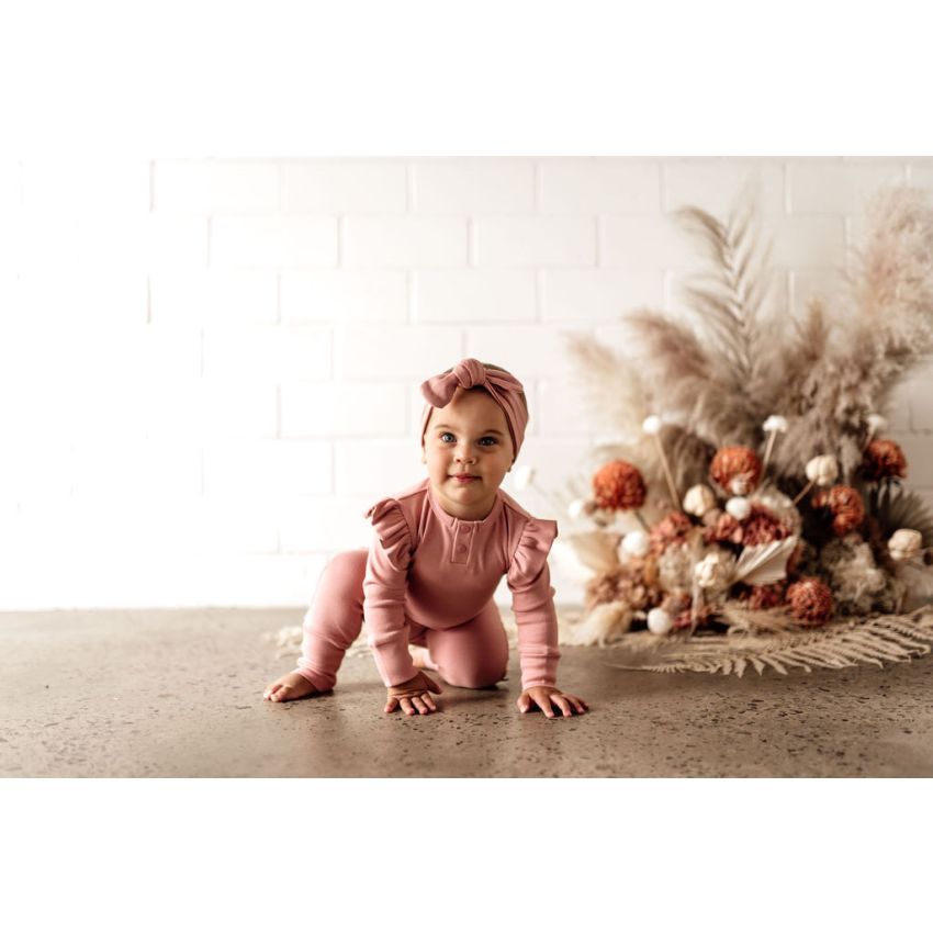 Snuggle Hunny - Strampler Rose