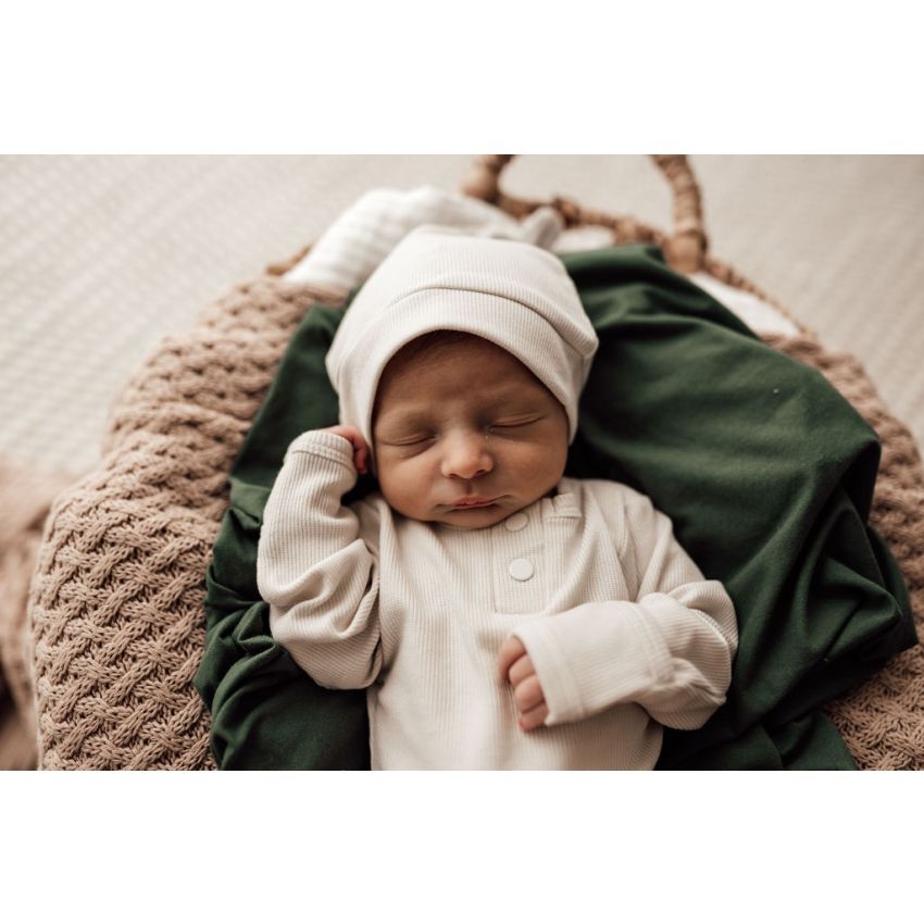 Snuggle Hunny - Newborn Beanie Ripped Halo Creme