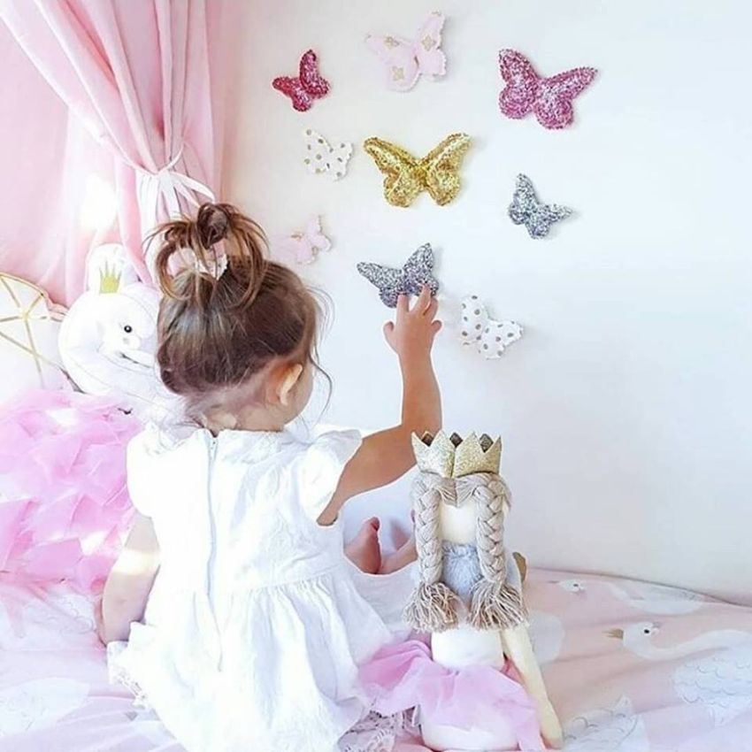 Little Custom Creations - Schmetterlingset Wanddeko Baby got Glam