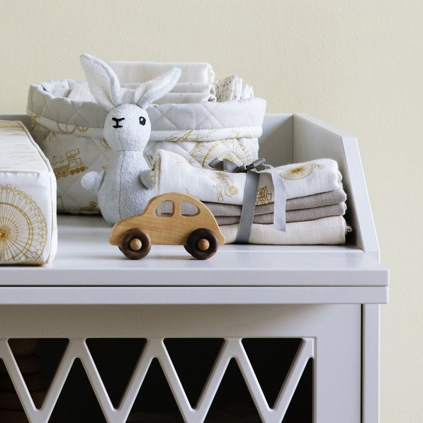 Cam Cam Copenhagen Swaddle 3er Set Inventions, Hazel, Light Sand