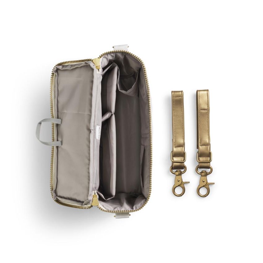 Elodie - Kinderwagen Organizer Cream White Gold