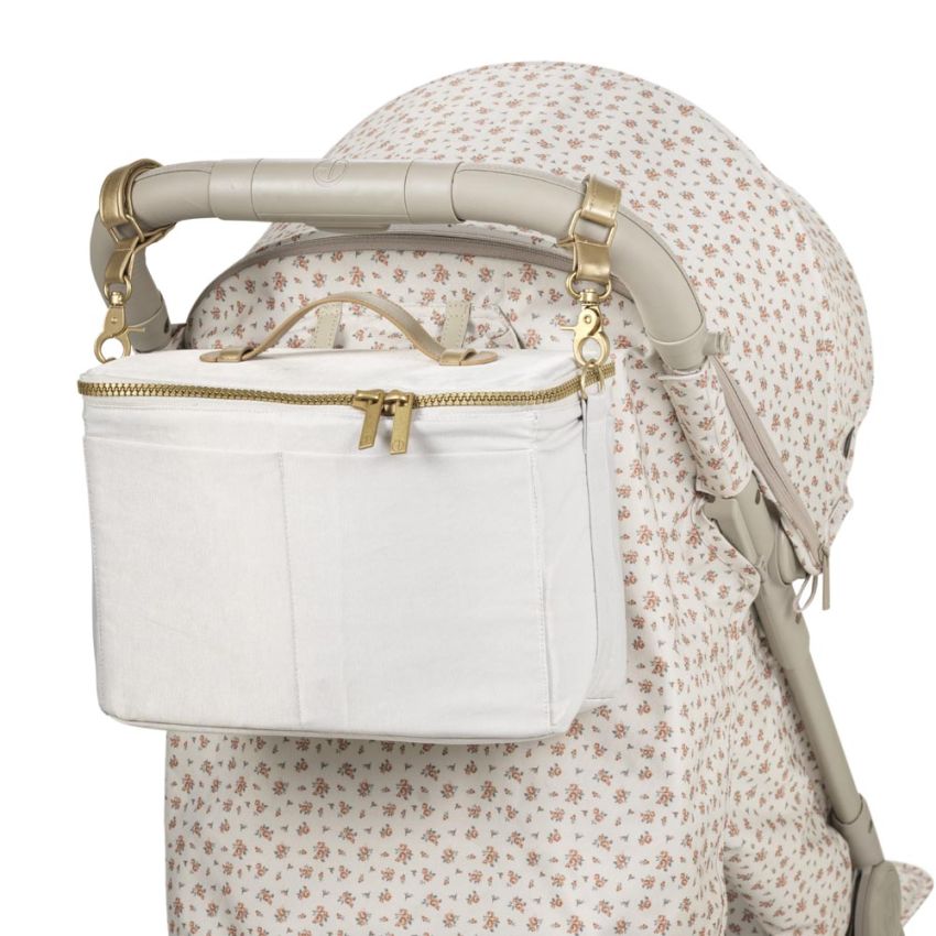 Elodie - Kinderwagen Organizer Cream White Gold