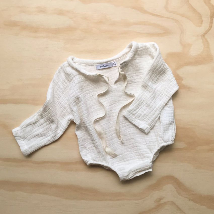 bel&bow - Muslin Body Weiss