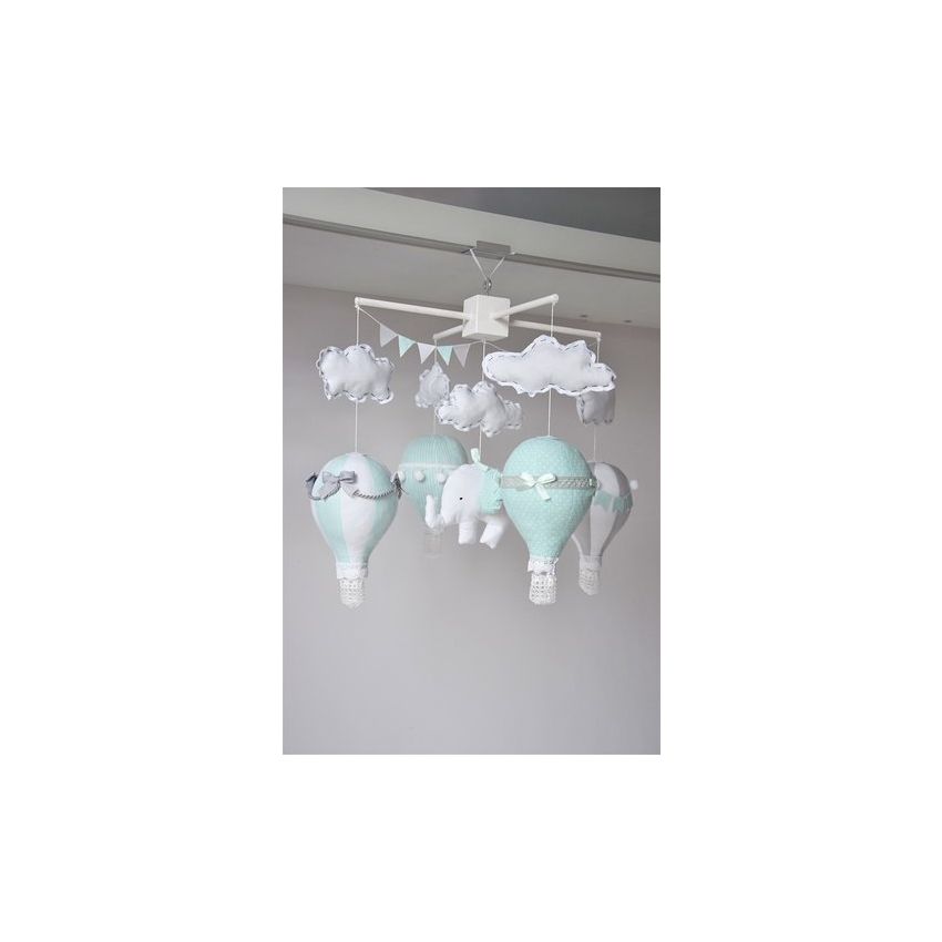 Baby Zebra - Mobile Mint Sky