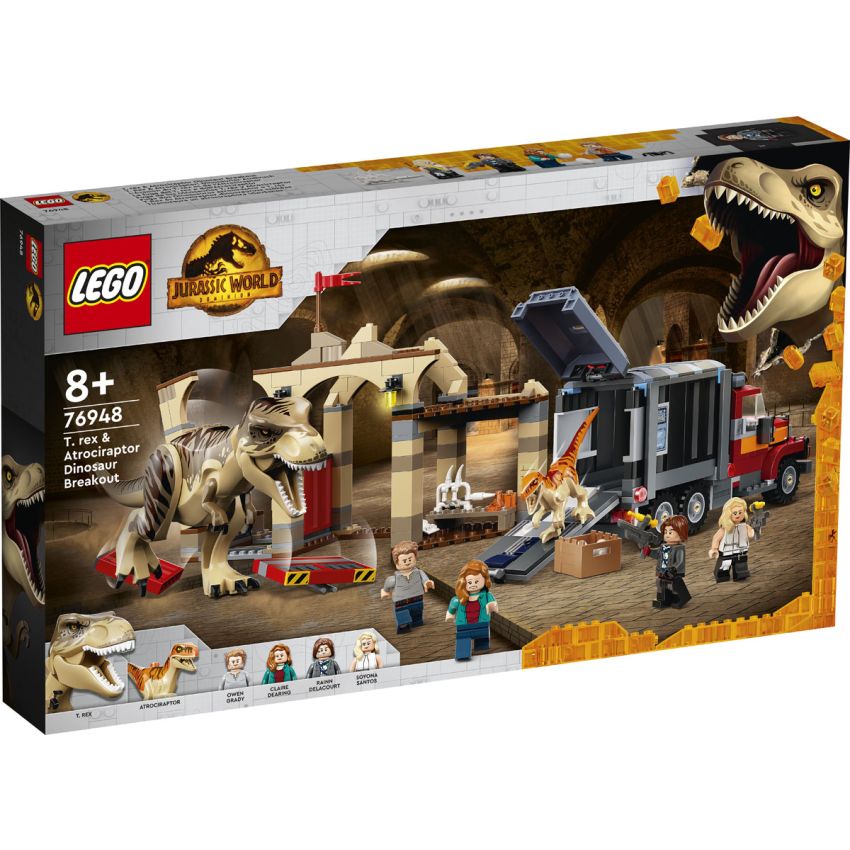 LEGO® Jurassic World™ 76948 - T. Rex & Atrociraptor: Dinosaurier-Ausbruch