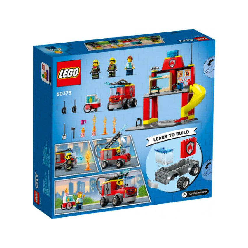 LEGO® City 60375 - Feuerwehrstation und Löschauto