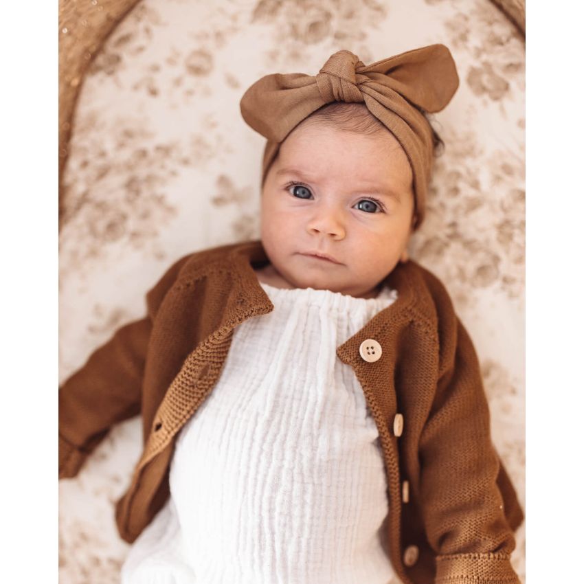 Snuggle Hunny - Merinowolle Haarband caramel