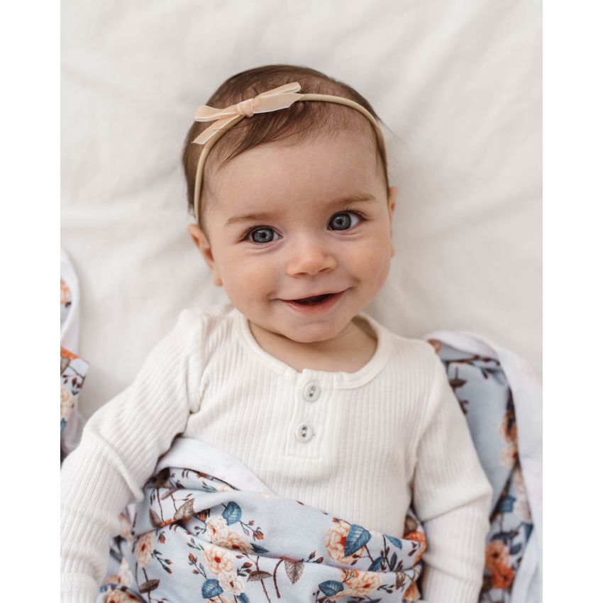 Snuggle Hunny - Haarband mit Samtmäschchen Litchie