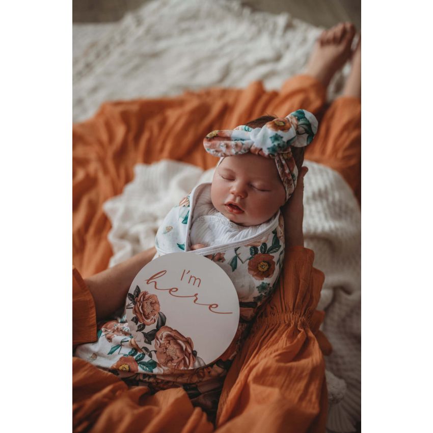 Snuggle Hunny - Swaddledecke Florence mit Stirnband