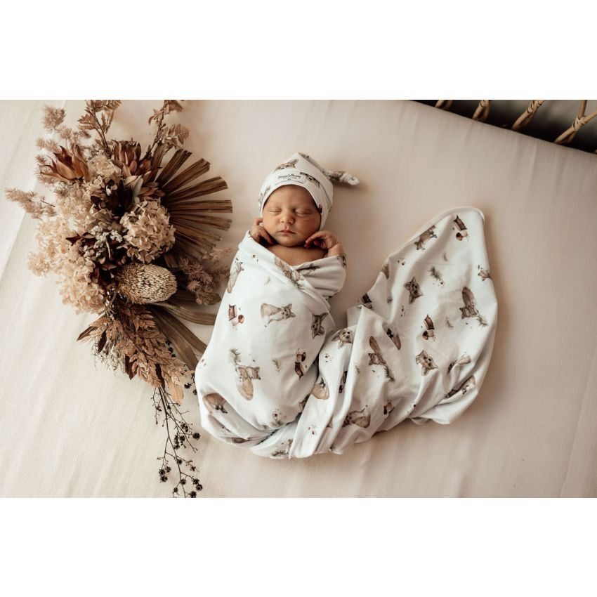 Snuggle Hunny - Swaddledecke Fox mit Beanie