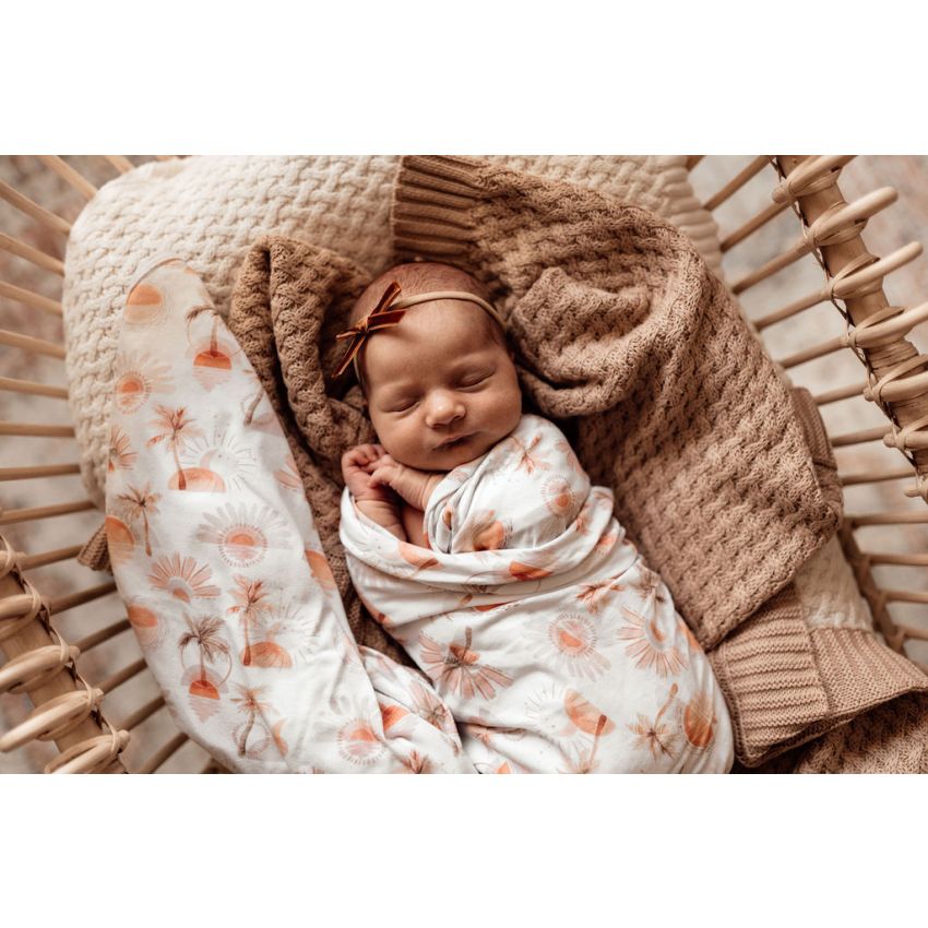 Snuggle Hunny - Swaddledecke Paradise mit Beanie