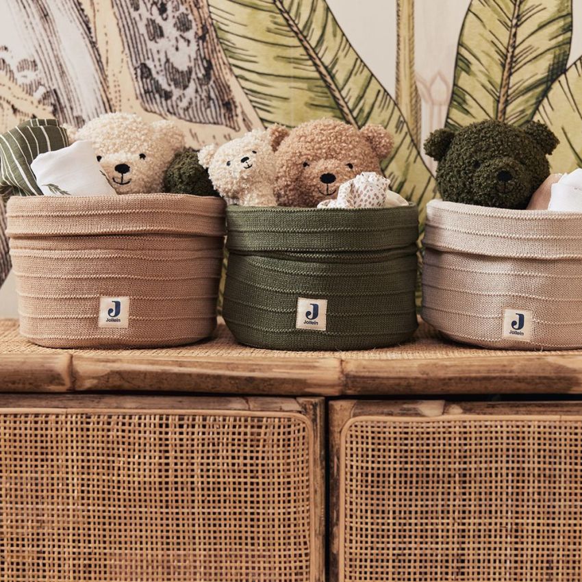 Jollein - Aufbewahrungskörbchen Grain Olive