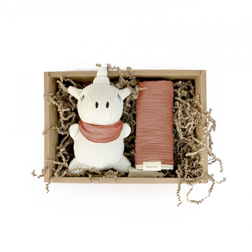 Mrs Ertha - Geschenkbox Unicorno Pearl & Terracotta