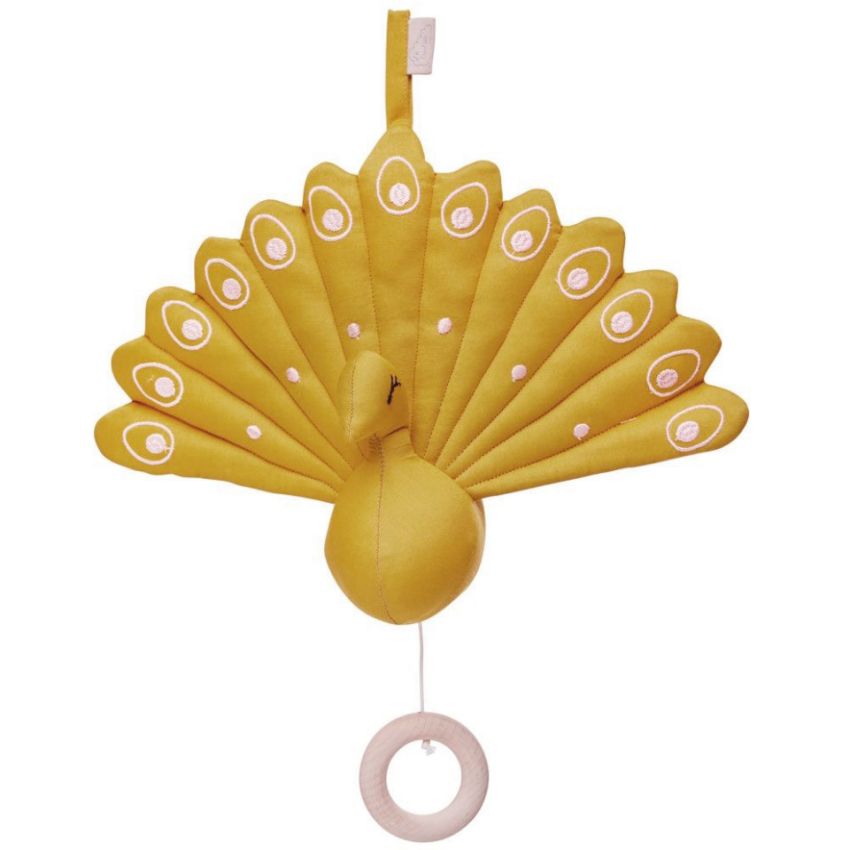 Cam Cam Copenhagen Musik Mobile Pfau mustard