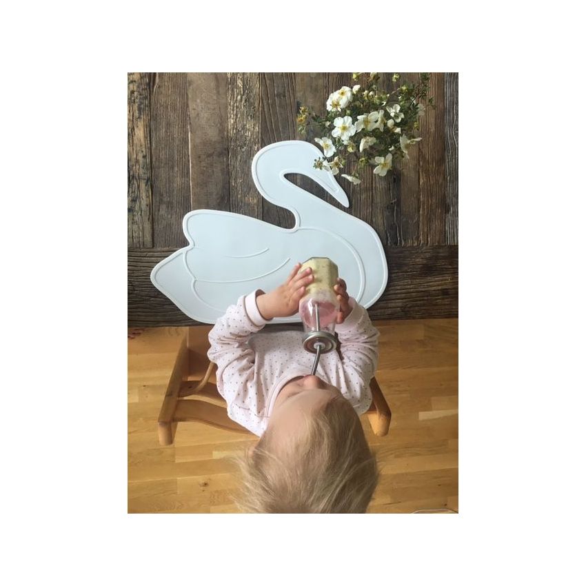 Lille Vilde - Tischset Schwan weiss