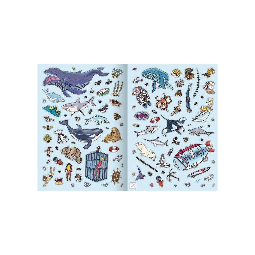 arsEdition - Wow! Das Metallic-Stickerbuch - Abenteuer Unterwasserwelt
