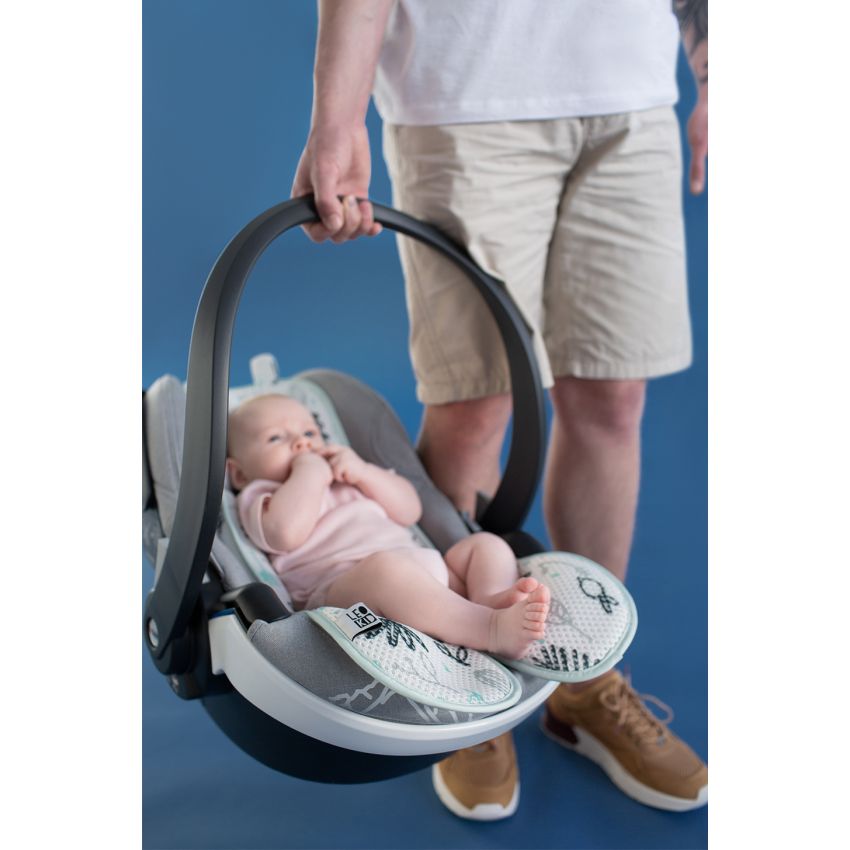 LEOKID - Anti- Schwitz 3D Einlage Kinderwagen / Autositz Slate