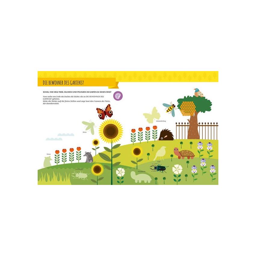 WSKids -  Mein erstes Gartenbuch. Mit vielen fantastischen Stickern Montessori: eine Welt der Weiter