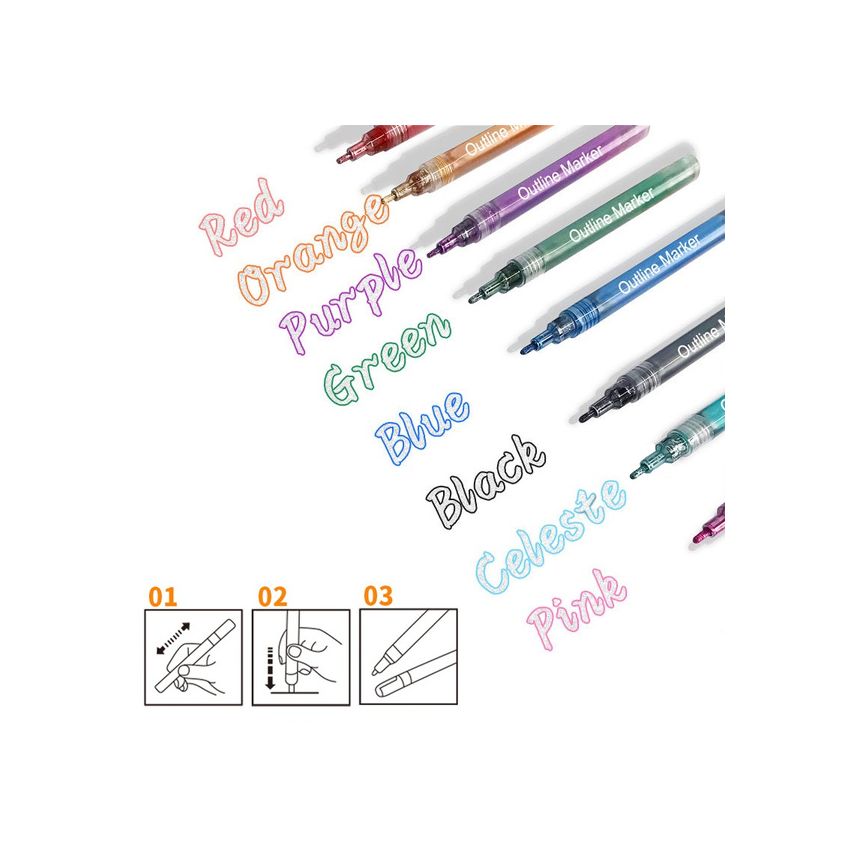 TOPP Verlag - Outline Marker in hochwertigem Metall-Etui