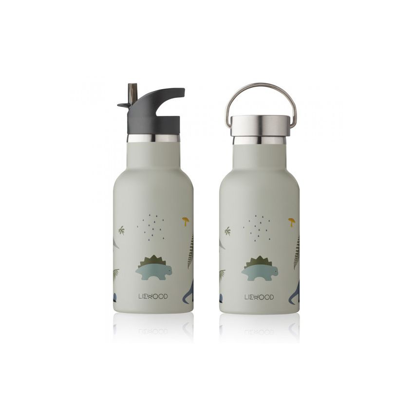 LIEWOOD - Thermo Trinkflasche Dino Dove Blue Mix